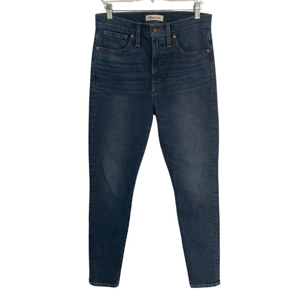 Madewell Jeans Women’s 28 Blue Medium Wash 11” High-Rise Skinny Stretch Ankle